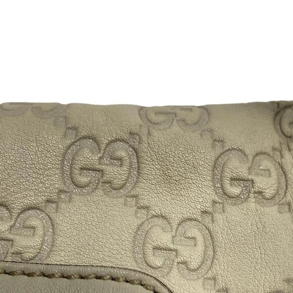 GUCCI Indie 177139 Gray Beige Leather - Tote Bag - Picture 6 of 16